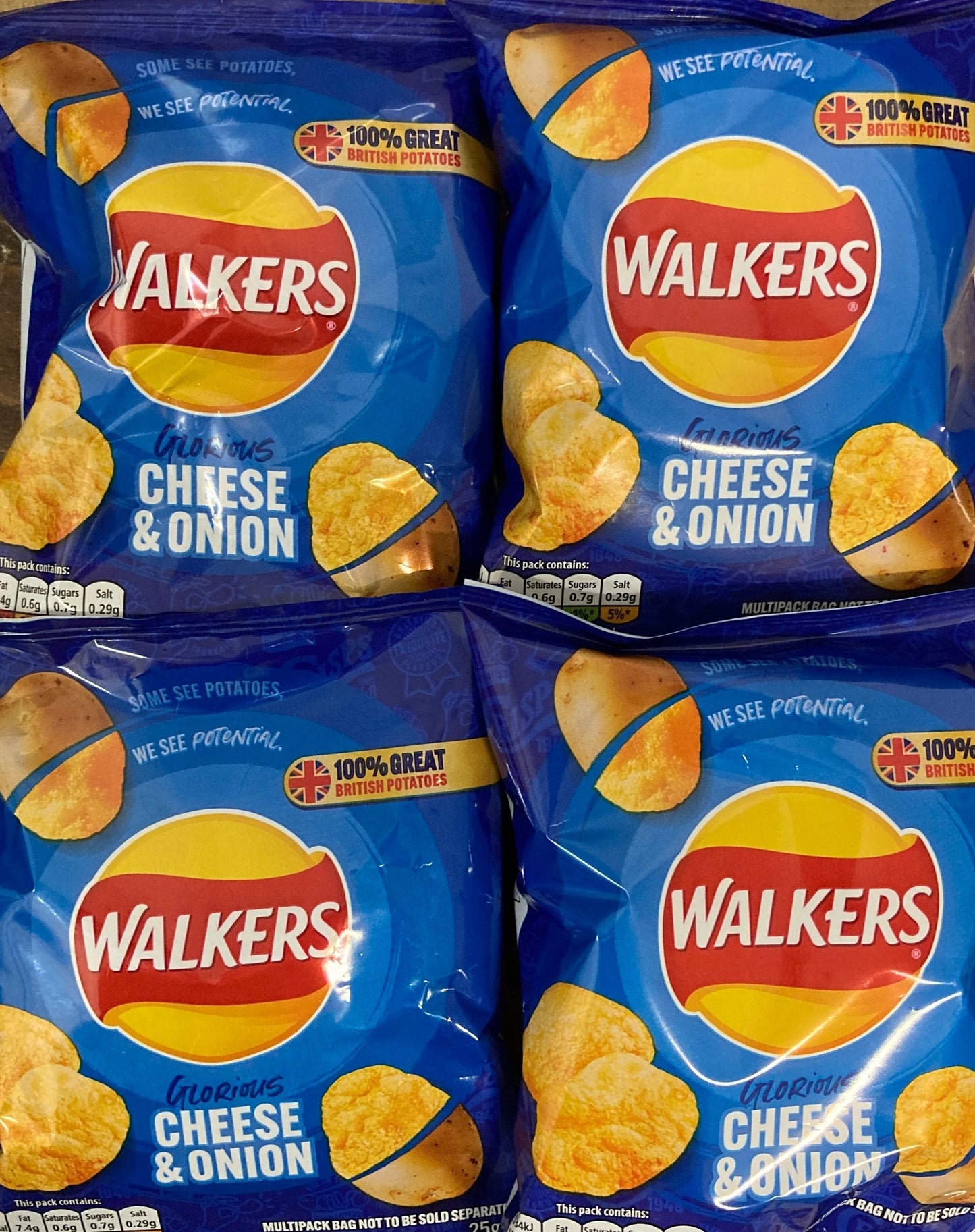 Walkers Cheese & Onion Crisps (UK)