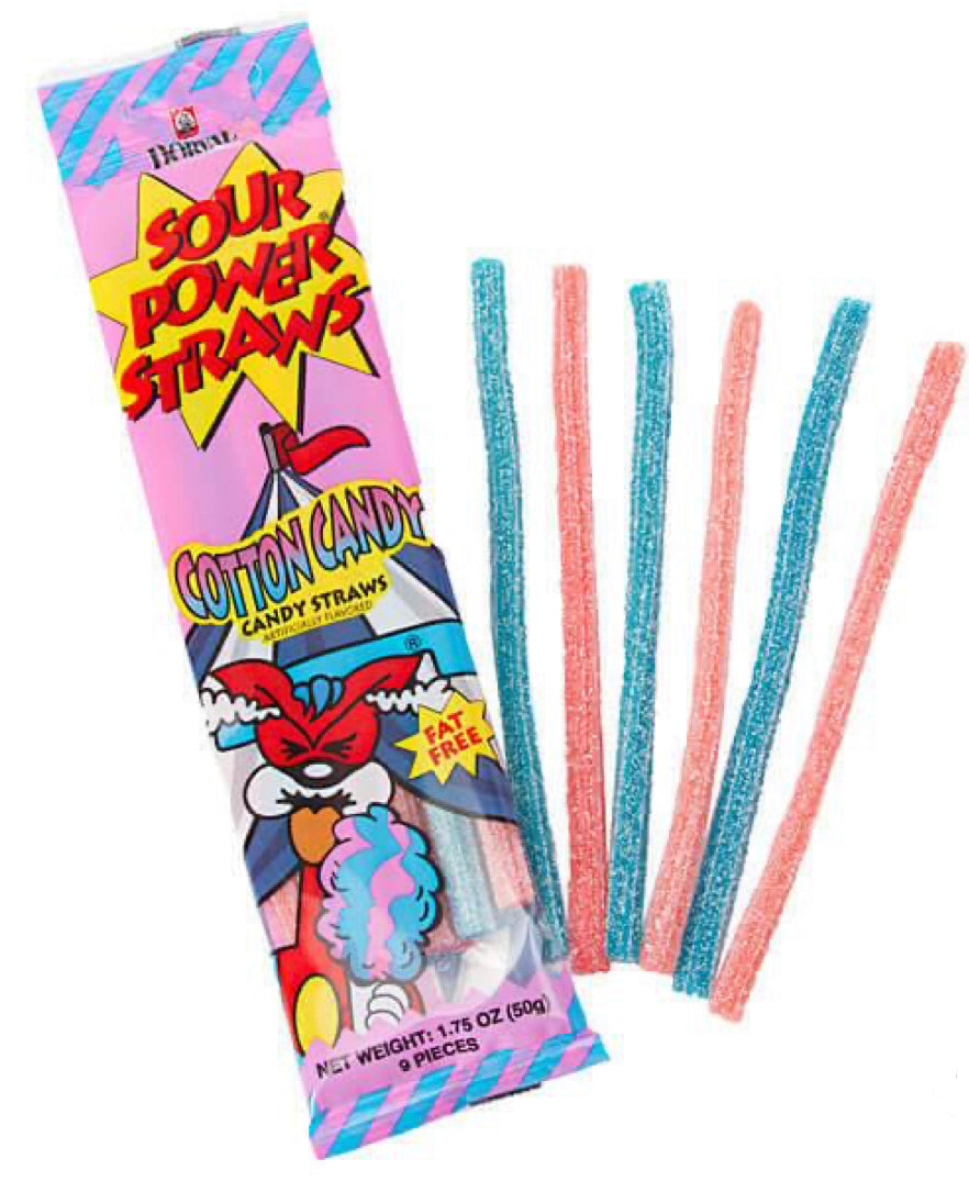 Sour Power Cotton Candy Ropes
