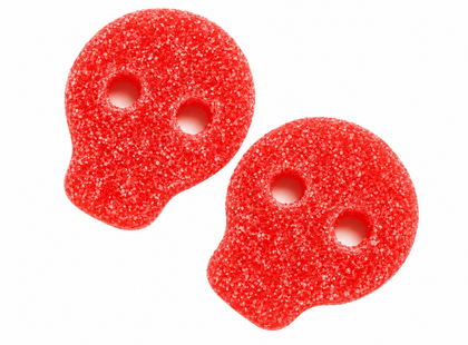 Sour Strawberry Skulls