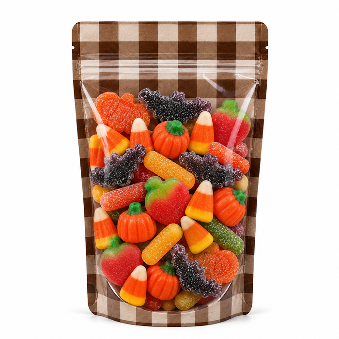1/2 LB BROWN PLAID BAG