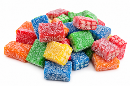 Sour Rainbow Brick Bites