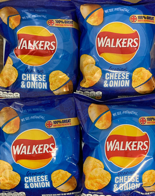 Walkers Cheese & Onion Crisps (UK)