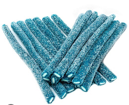 Blue Filled Straws