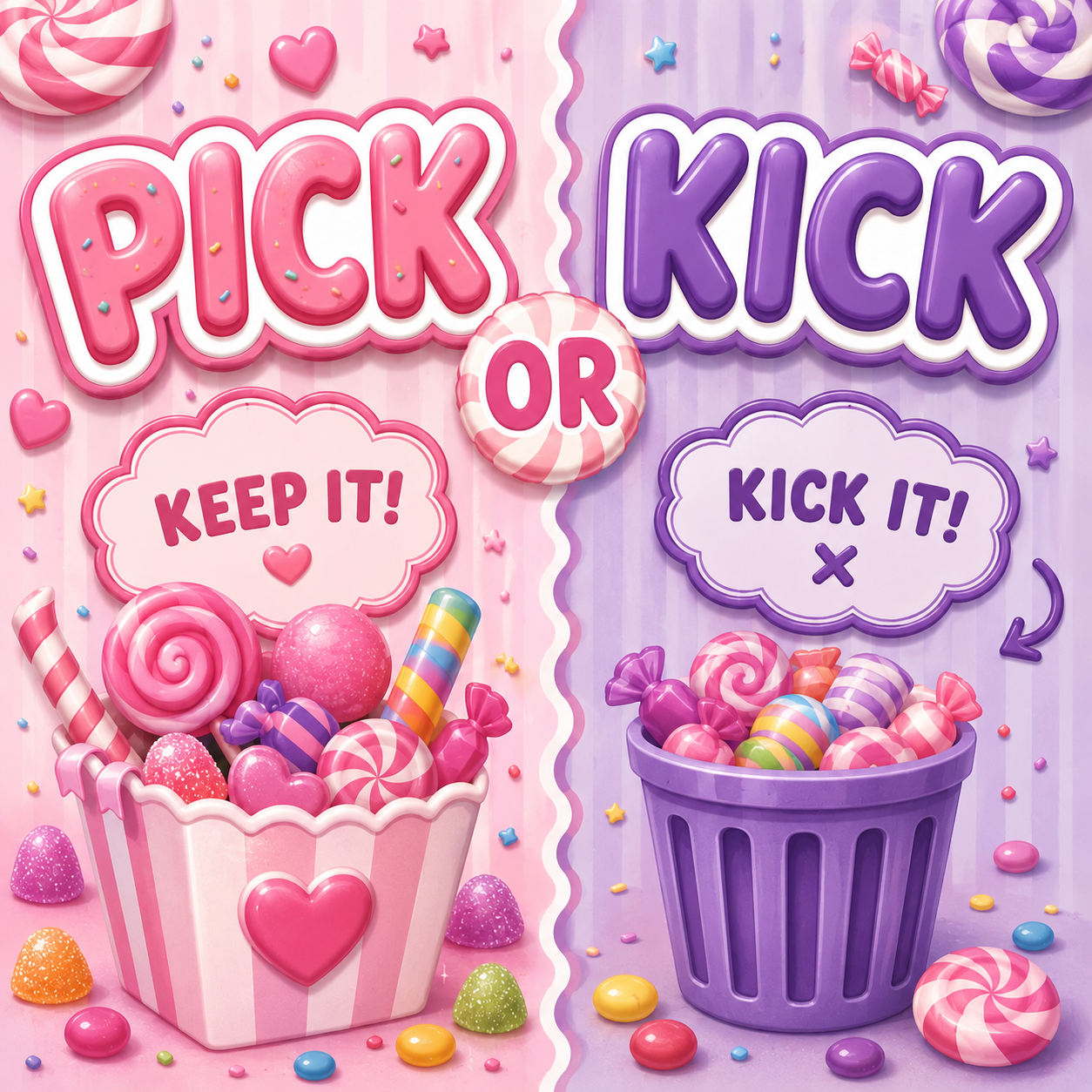 PICK OR KICK GAME FOR LIVE