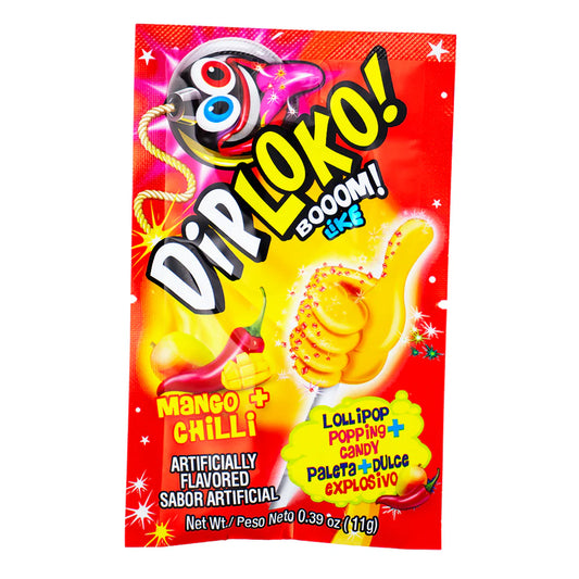 Dip Loko Mango-Chilli Popping Candy Lollipop