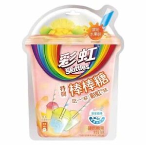 Exotic Skittles Fruit Lollipops (Pink)